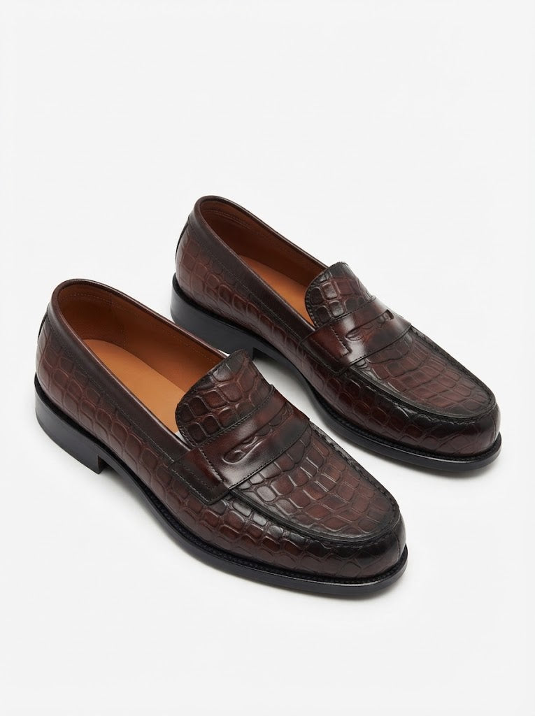 Paire Basse Croco Maron -  Boss
