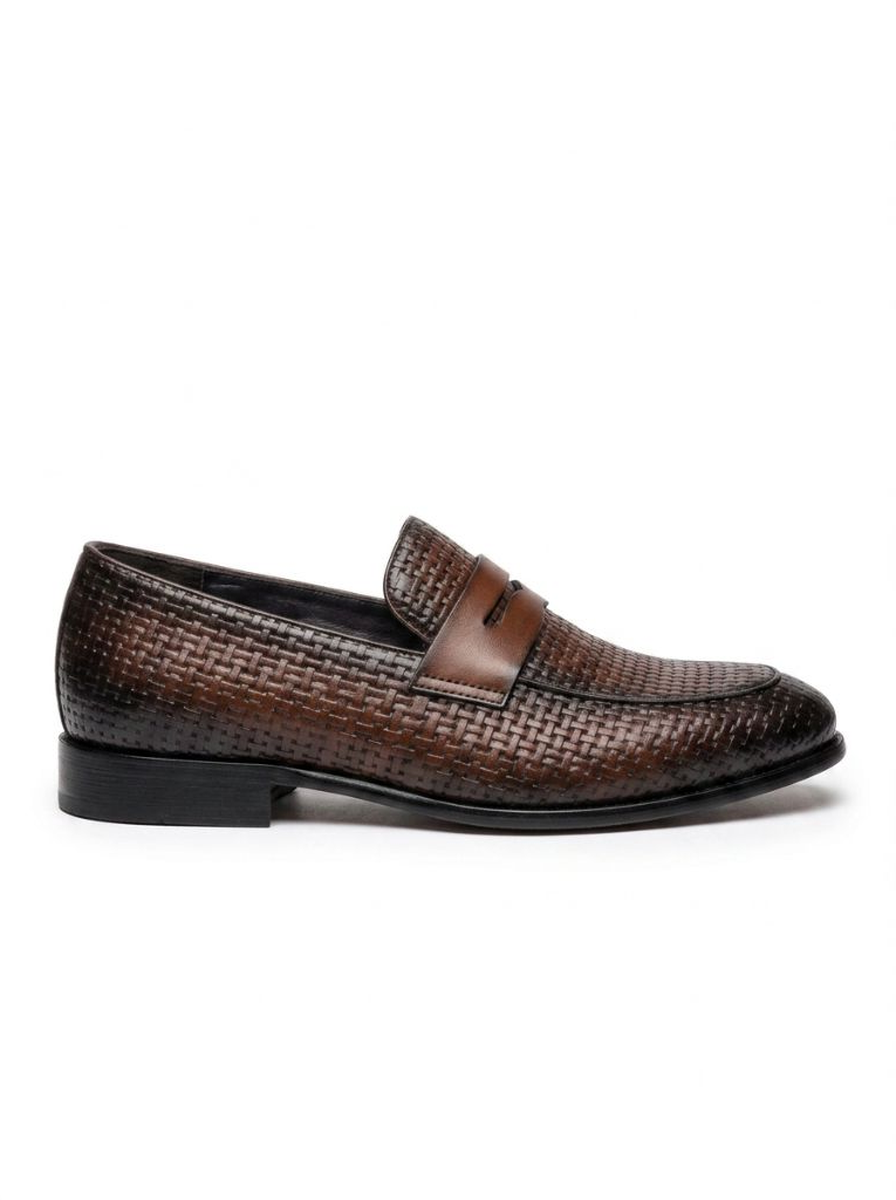 Mocassin Marron Tressé - Distinction
