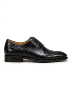 Richelieu Homme En Cuir -  Croco Havane