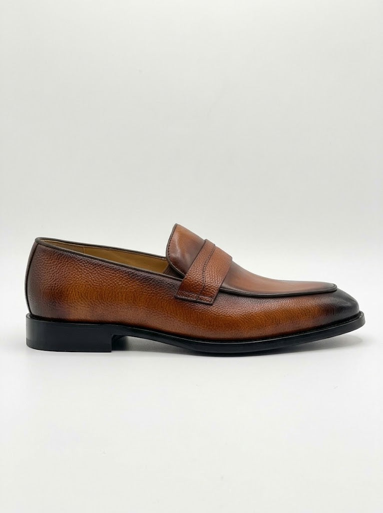 Mocassin En Cuir Grainé - Patron