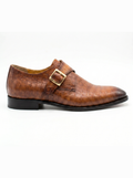 Monk Strap Marron Croco - Excellence