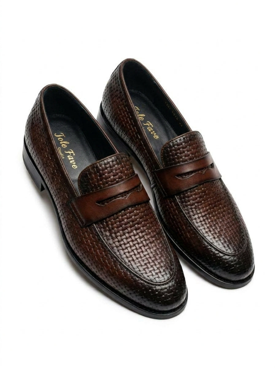 Mocassin Marron Tressé - Distinction