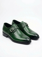 Monk Strap Vert Croco - Exclusif