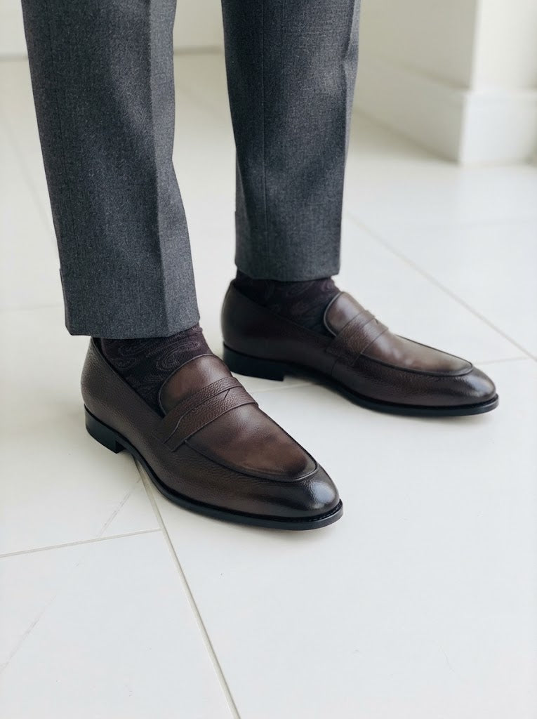 Mocassin En Cuir Grainé - Affirmation