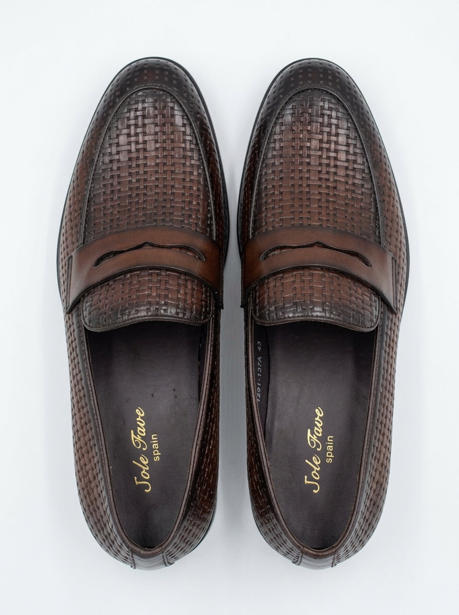 Mocassin Marron Tressé - Distinction