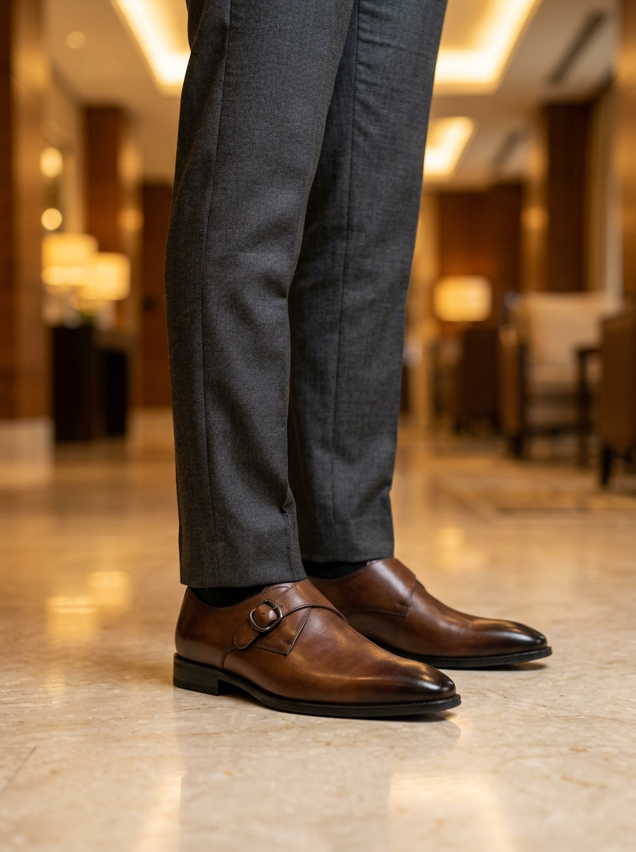 Monk Strap Marron - Heritage