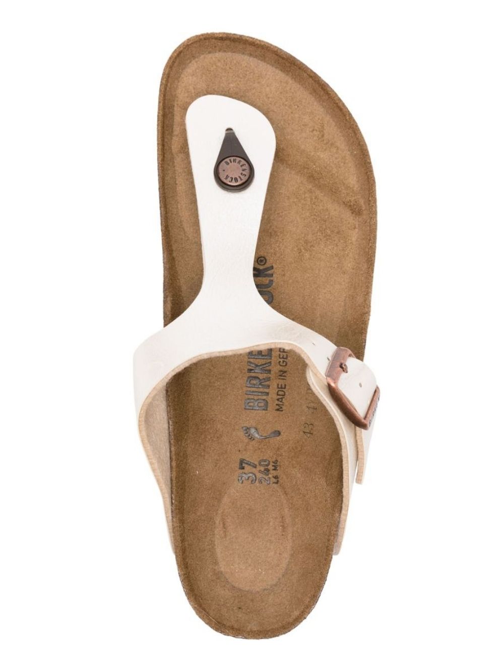 Sandale En Cuir Crème - Arc