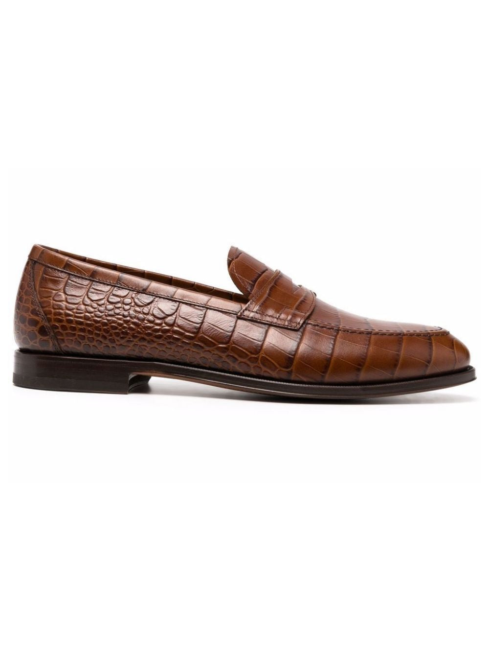 Mocassin Homme En Cuir - Croco
