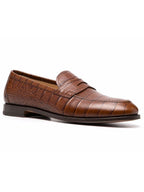 Mocassin Homme En Cuir - Croco