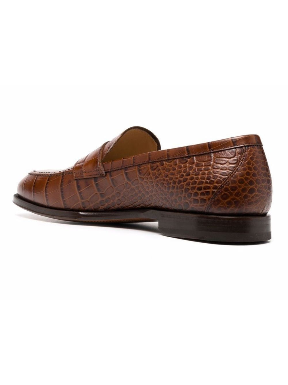 Mocassin Homme En Cuir - Croco