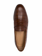 Mocassin Homme En Cuir - Croco