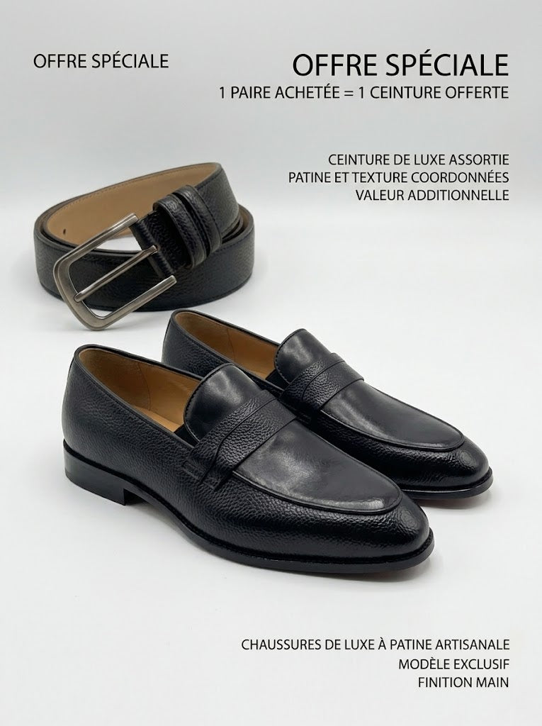 Mocassin Homme En Cuir Grainé - Influence