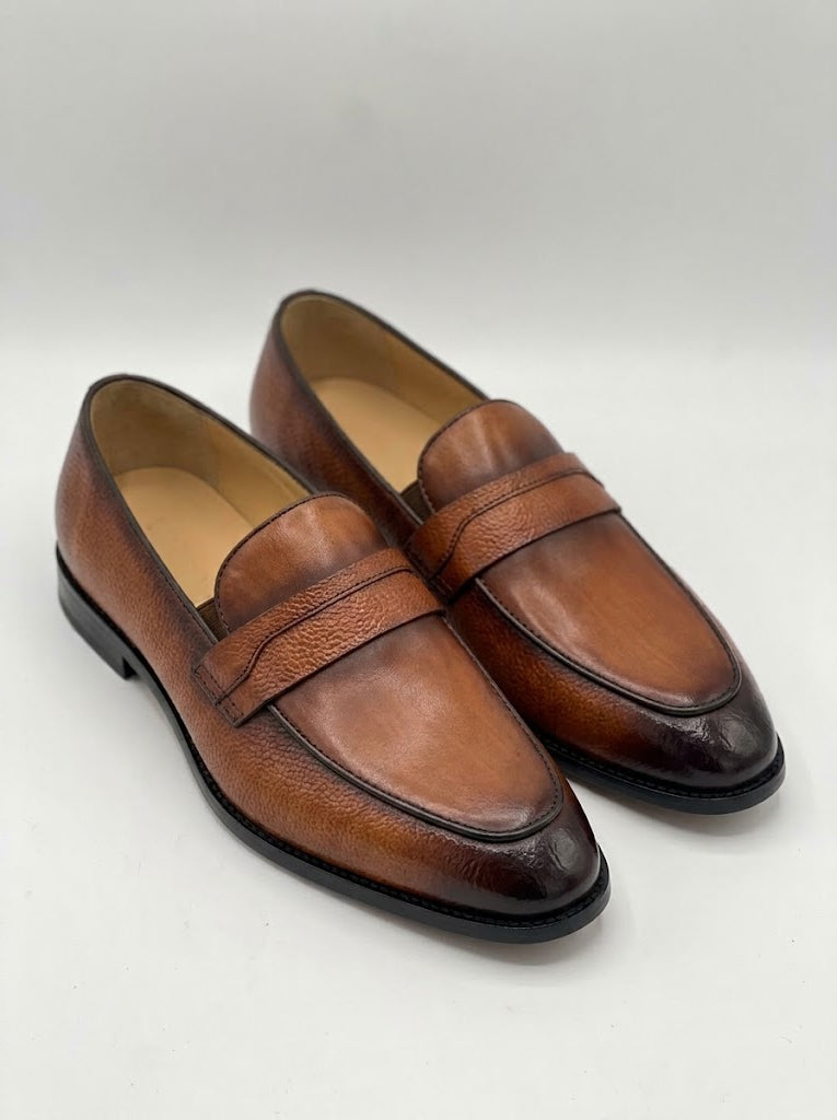 Mocassin En Cuir Grainé - Patron