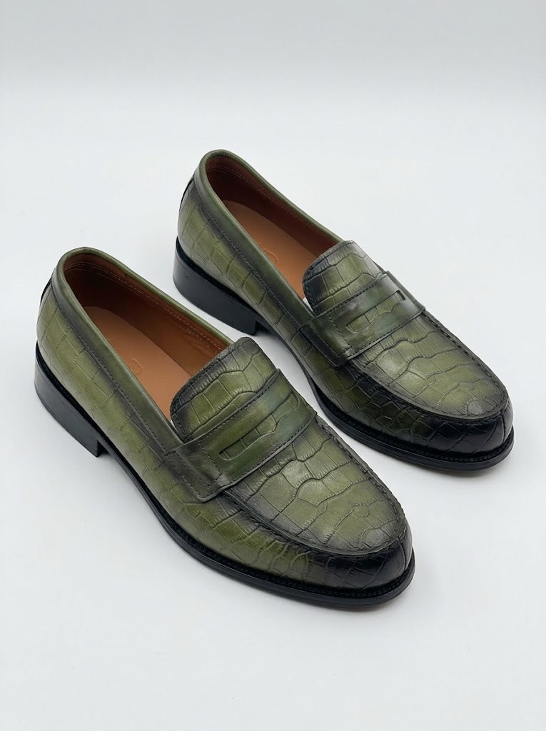 Paire Basse Croco Verte -  Allure
