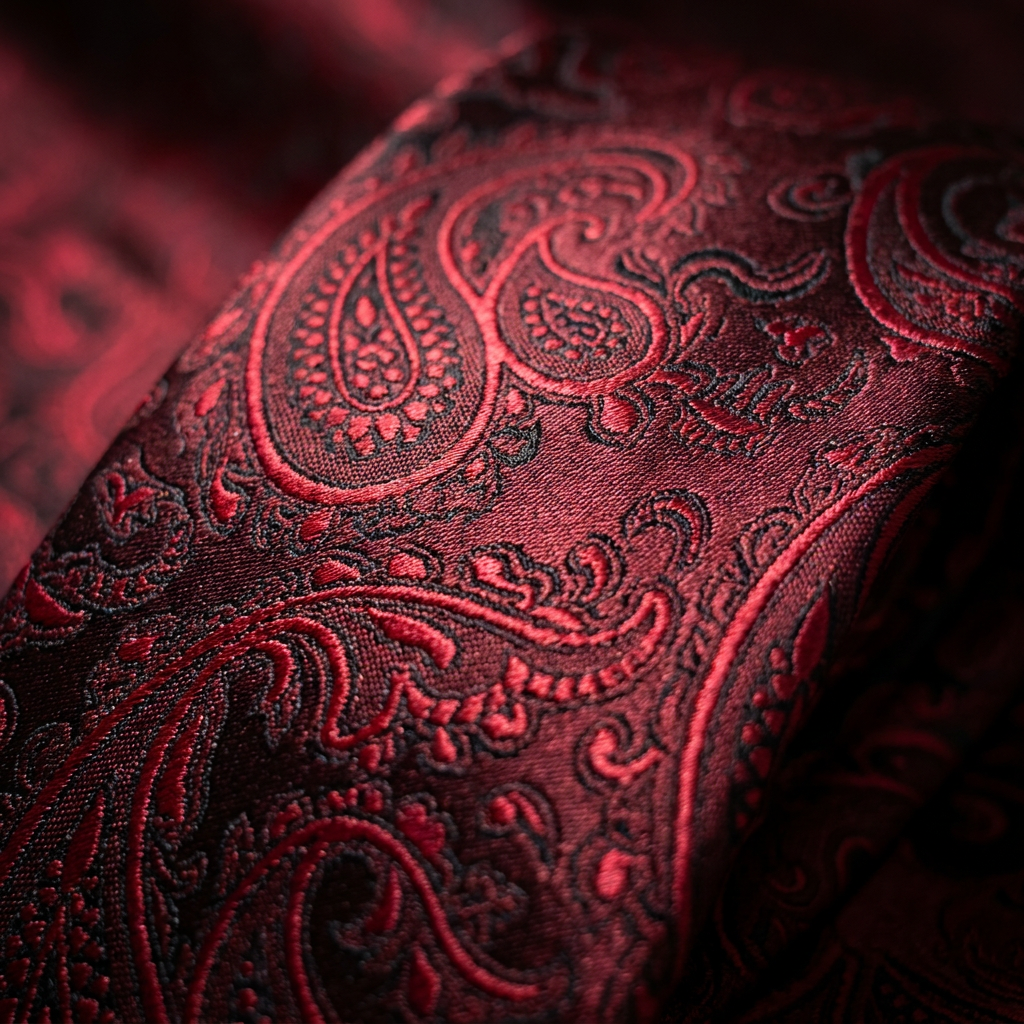 Ensemble Cravate Rouge Bordeaux Excellence