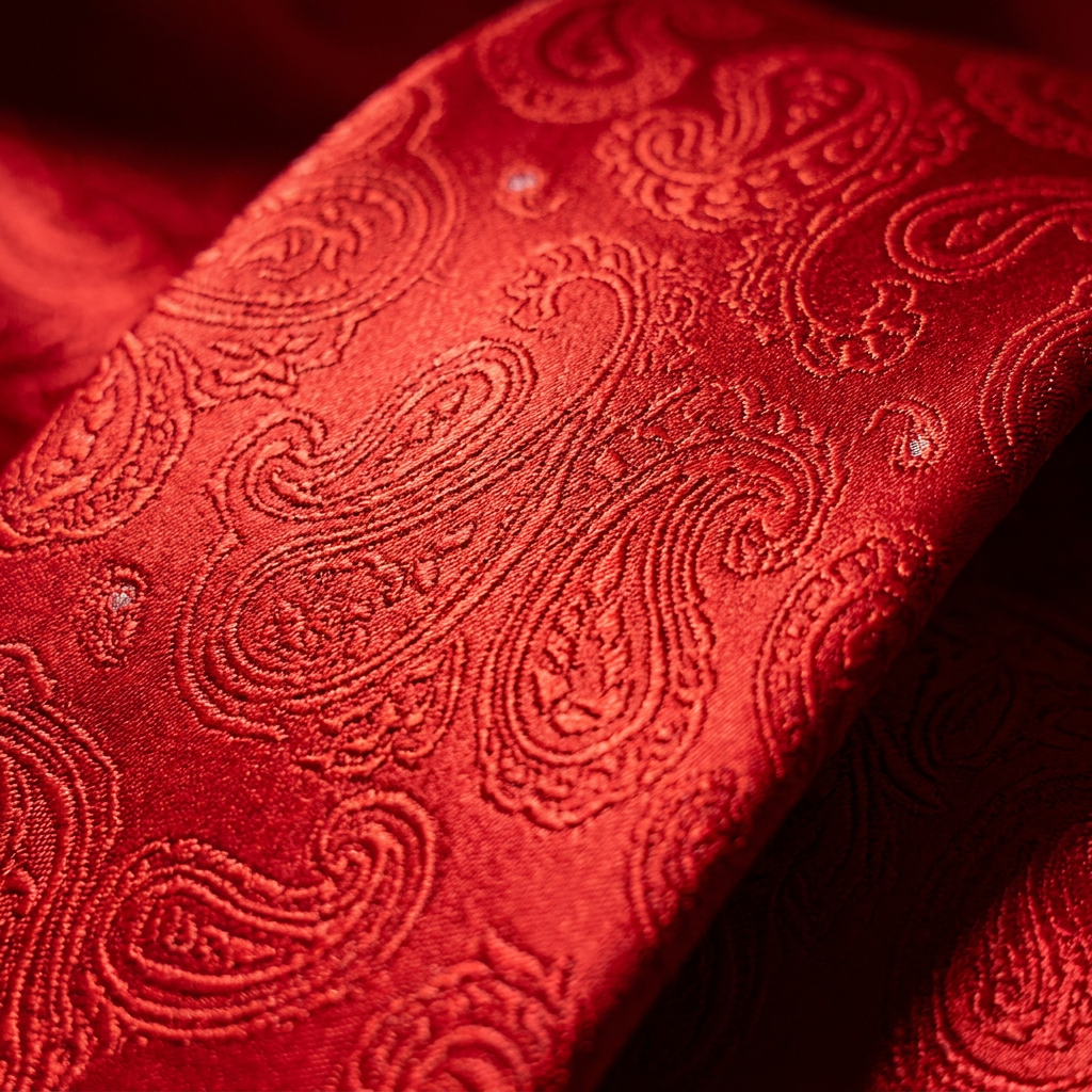 Ensemble Cravate Rouge Écarlate